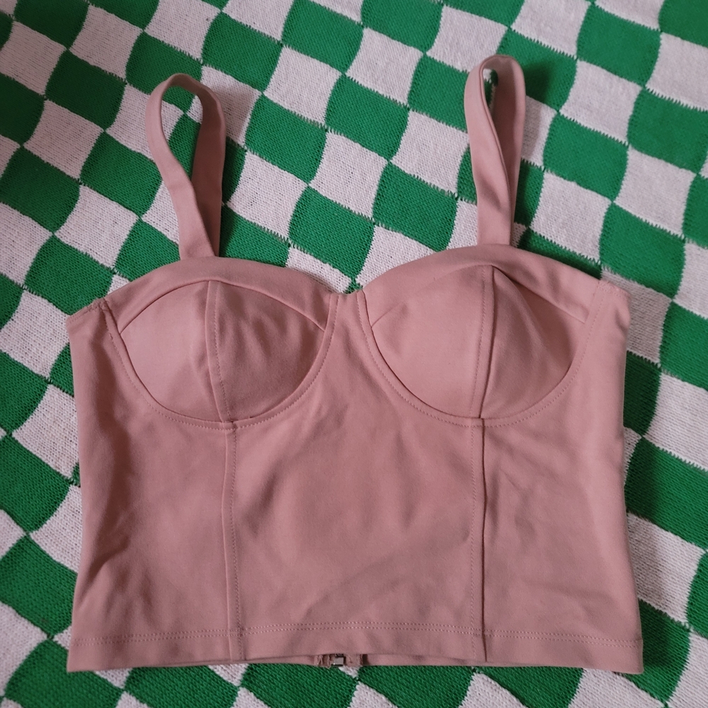 Shinestar Dusty Pink Bustier Tank Top size large
